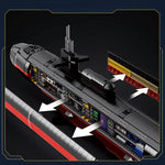 Military Los Angeles-Class SSN Submarine 2987pcs-2